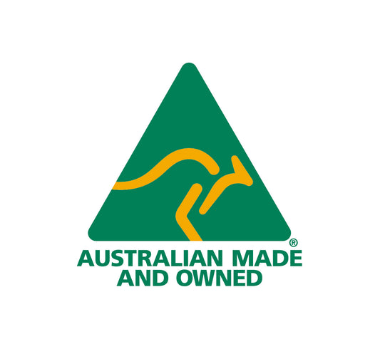 Australian Made and Owned logo