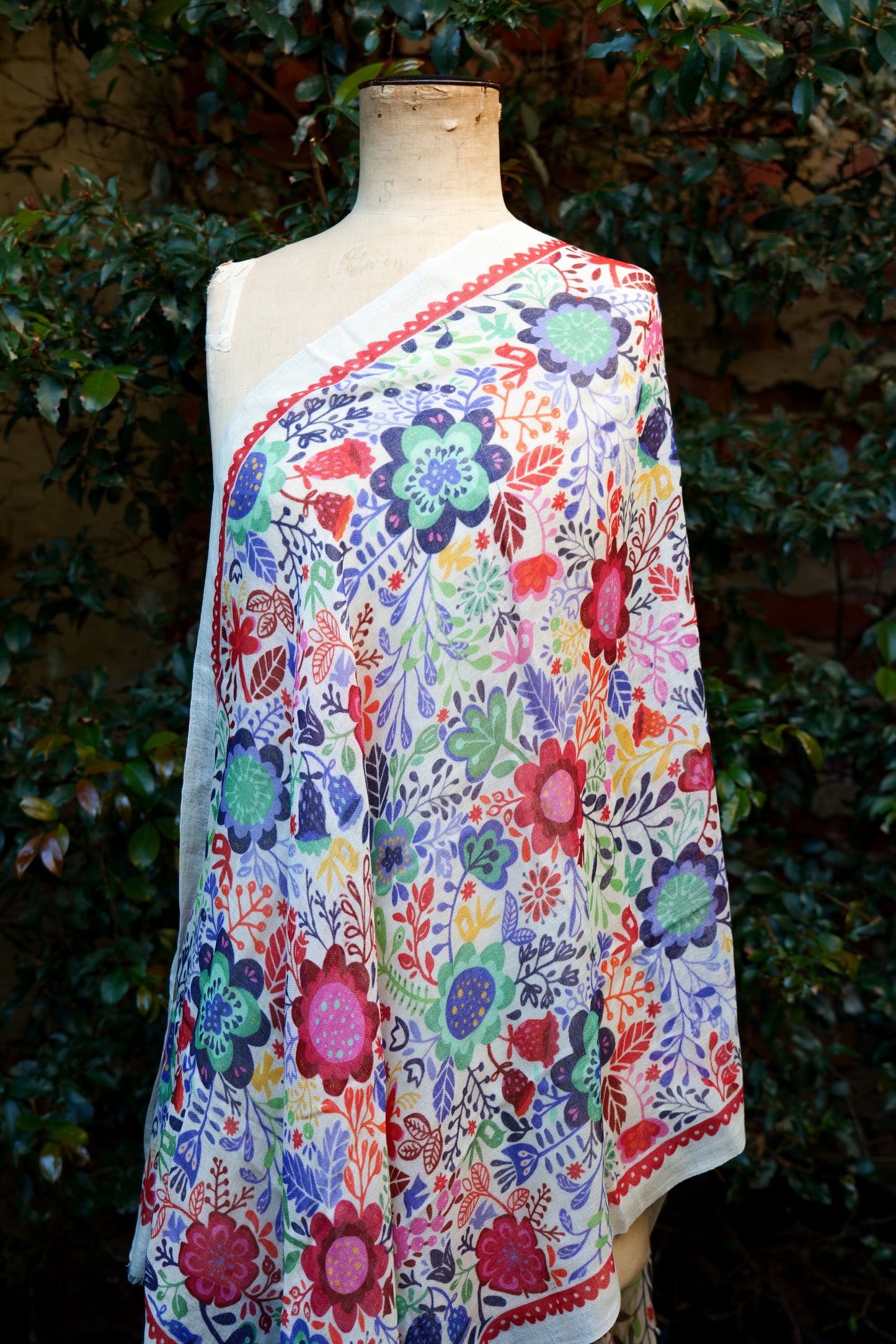 Scandi Floral Scarf