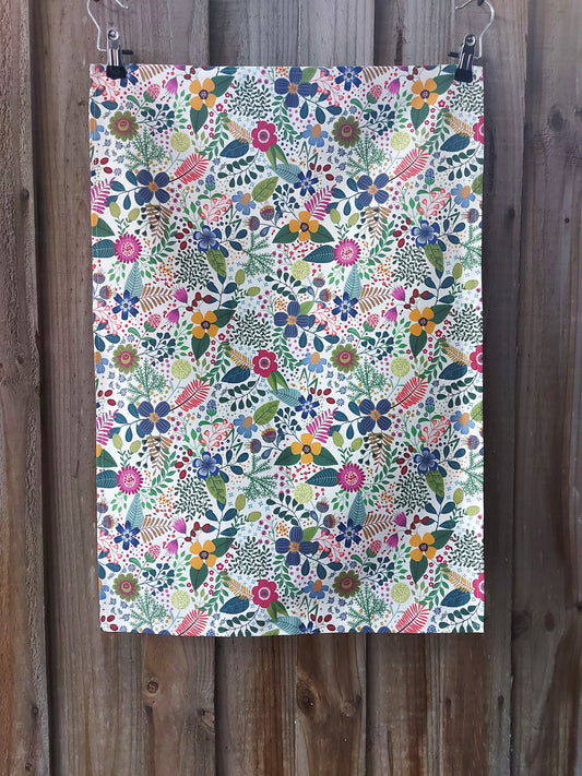 Spring Garden Tea Towel
